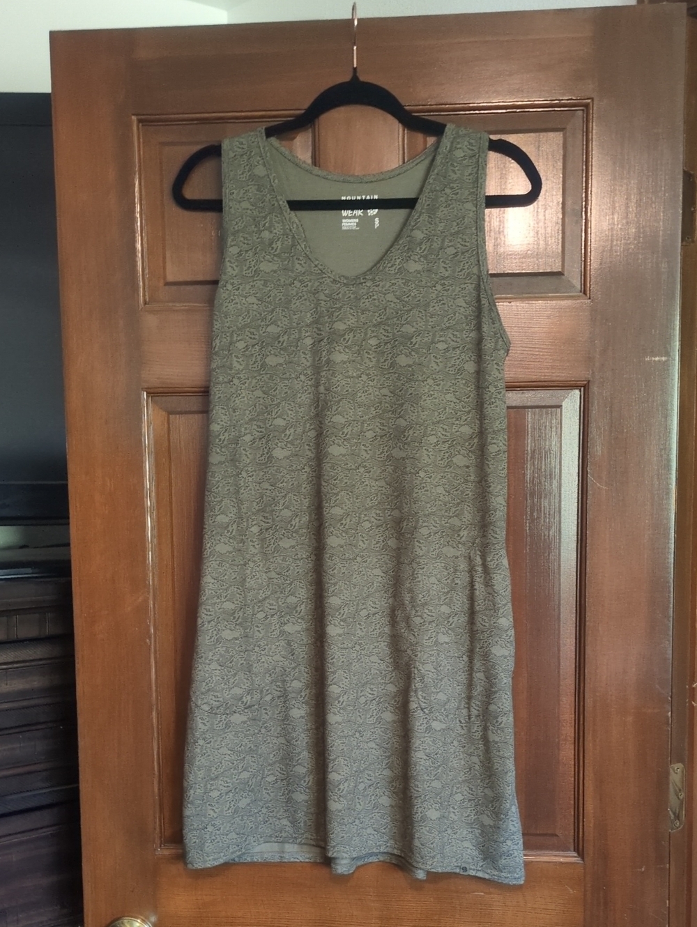 Mountain Hardwear Olive Green Sleeveless Scoop-Neck Mini Dress